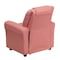 Flash Furniture Kids Recliner, 21-1/2" to 36-1/2" x 27", Upholstery Color: Pink DG-ULT-KID-PINK-GG - alternate 10